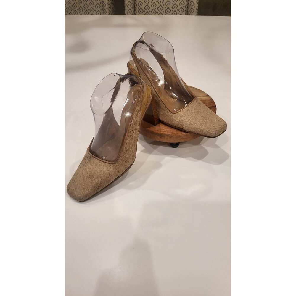 Luiza Barcelos Textured Heels size 7.5(38) in taupe/tan fits like 8.5